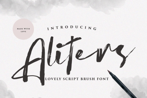 Aliters: A Handwritten Font for Editorial Elegance