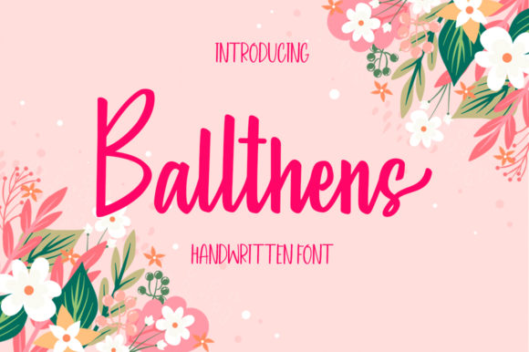 Ballthens: A Premium Handwritten Font for Campaigns