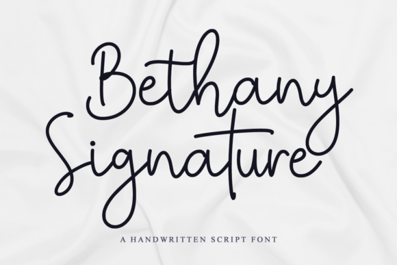 Bethany Signature: A Flowing Handwritten Font for Branding