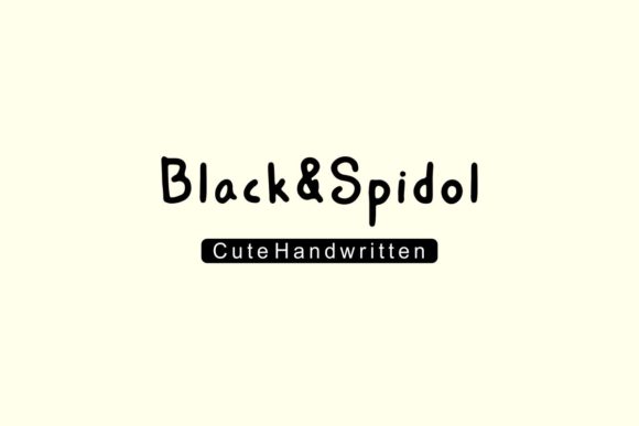 Black Spidol: A Sweet Handwritten Font for Crafters