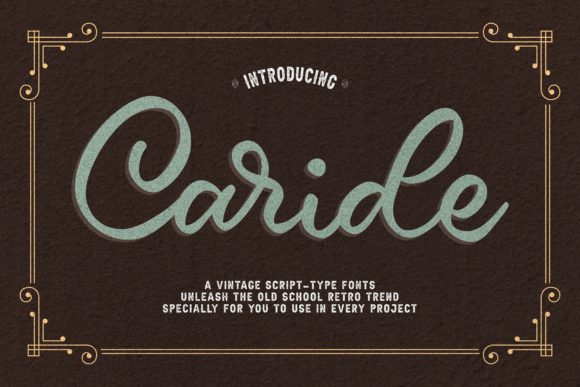 Caride: A Timeless Handwritten Font for Makers