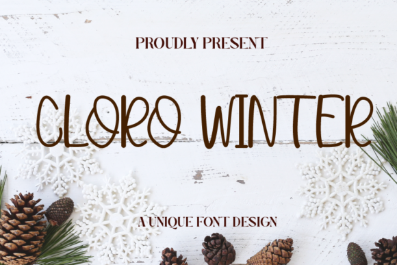 Cloro Winter: A Quirky Handwritten Font for Campaigns