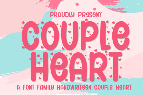 Couple Heart: A Romantic Handwritten Font for Branding