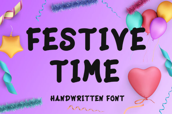 Festive Time: A Handwritten Font for Your Brand