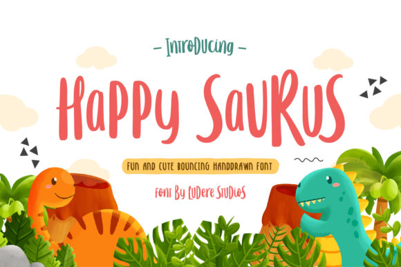 Happy Saurus: A Joyful Handwritten Font for Web Design