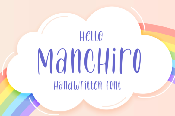 Hello Manchiro: A Sweet Handwritten Font for Crafters