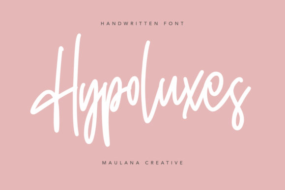 Hypoluxes: The Handwritten Font for Campaigns