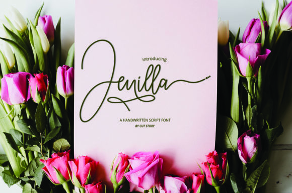 Jenilla: A Handmade Script Font for Crafters