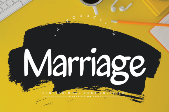 Marriage: A Friendly Handwritten Font for Crafters