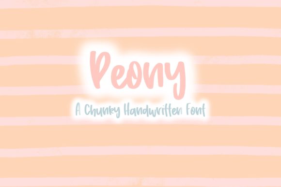 Peony: A Quirky Handwritten Font for Modern Marketers