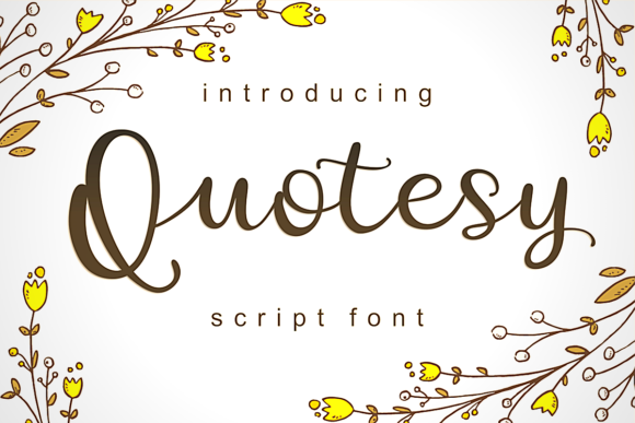 Quotesy: A Delicate Handwritten Font for Makers