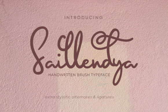 Saillendya: A Handwritten Font for Small Business Branding