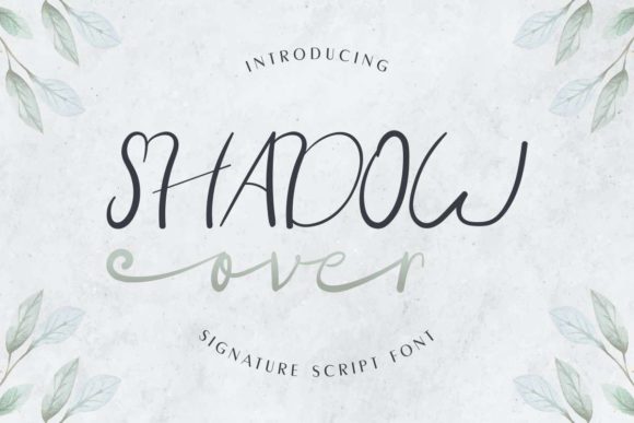 Shadow Over: A Handwritten Font for Editorial Elegance