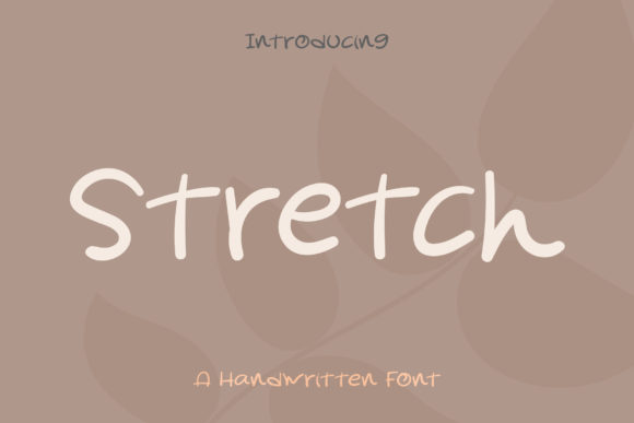 Stretch: The Authentic Handwritten Font for Crafters