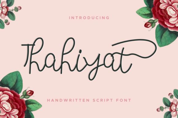 Thahiyat: The Elegant Handwritten Font for Marketers