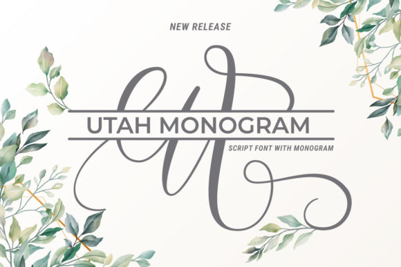 Utah Monogram: A Premium Script Font for Editorial Design