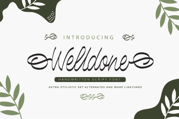 Welldone: A Whimsical Handwritten Font for Web Design